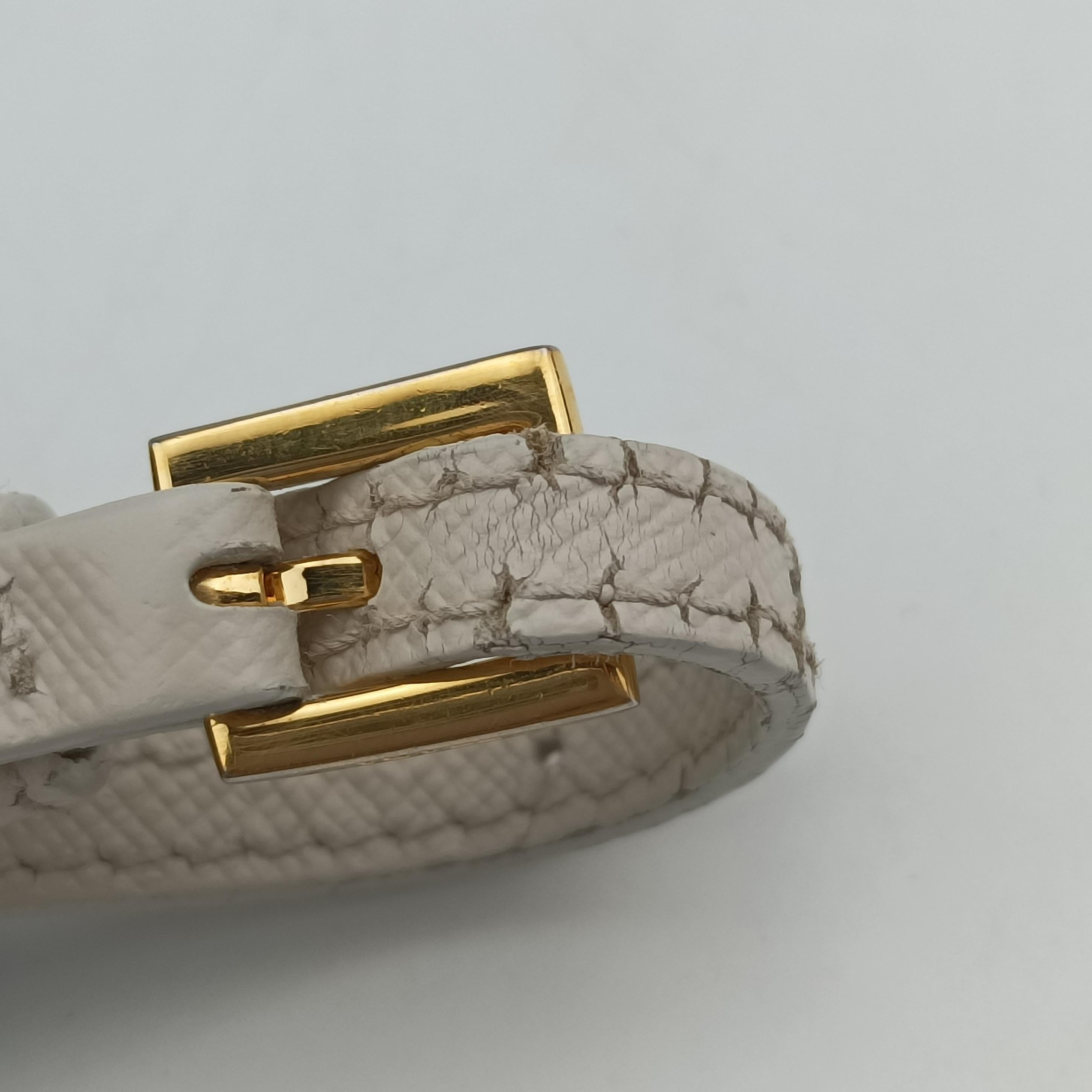 Pre-owned Prada VITELLO PHENIX camera bag White SAFFIANO Leather 1N1674 shoulderbag | stylenewstar