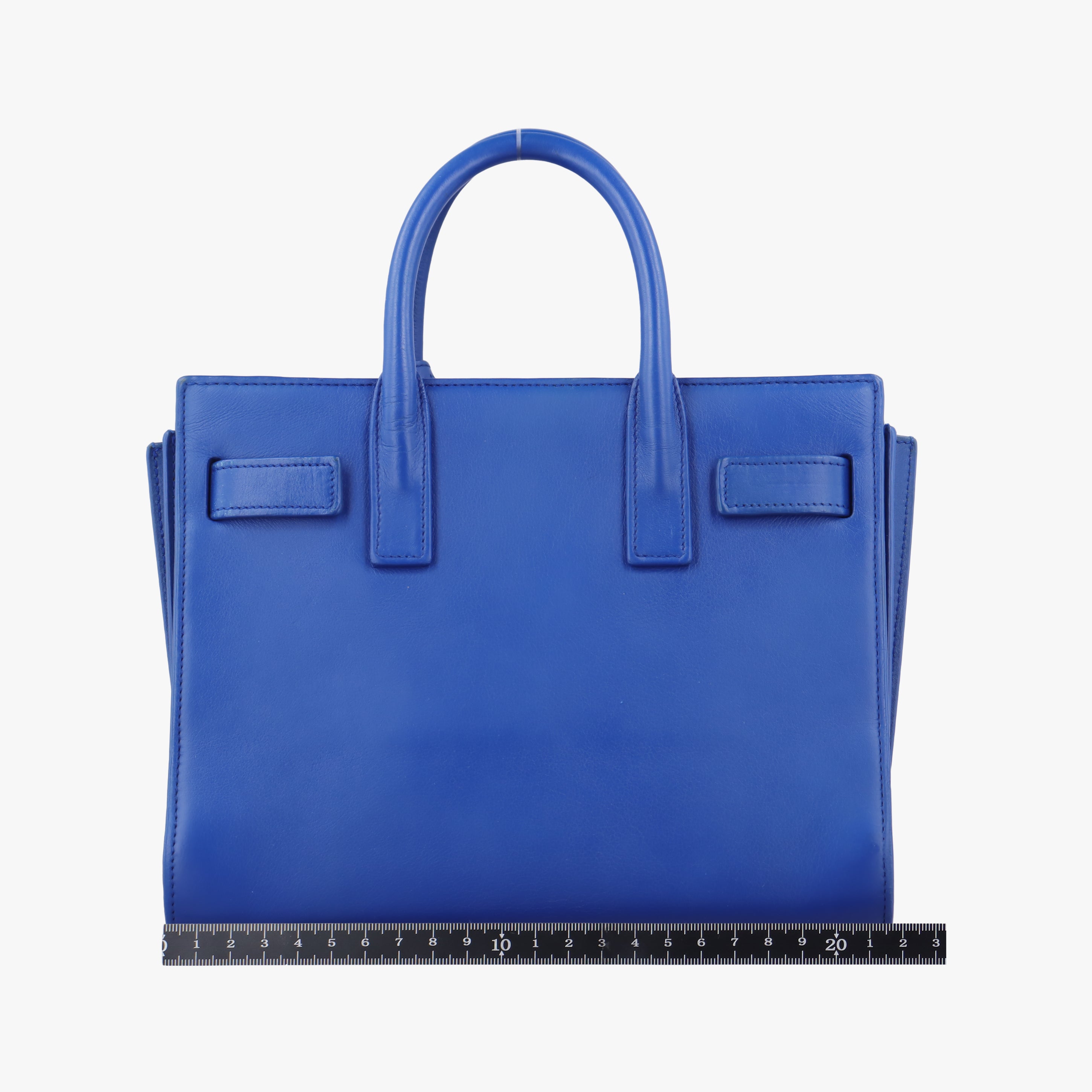 Pre-owned Yves Saint Laurent SAC DE JOUR Blue Leather 340778 shoulderbag | stylenewstar