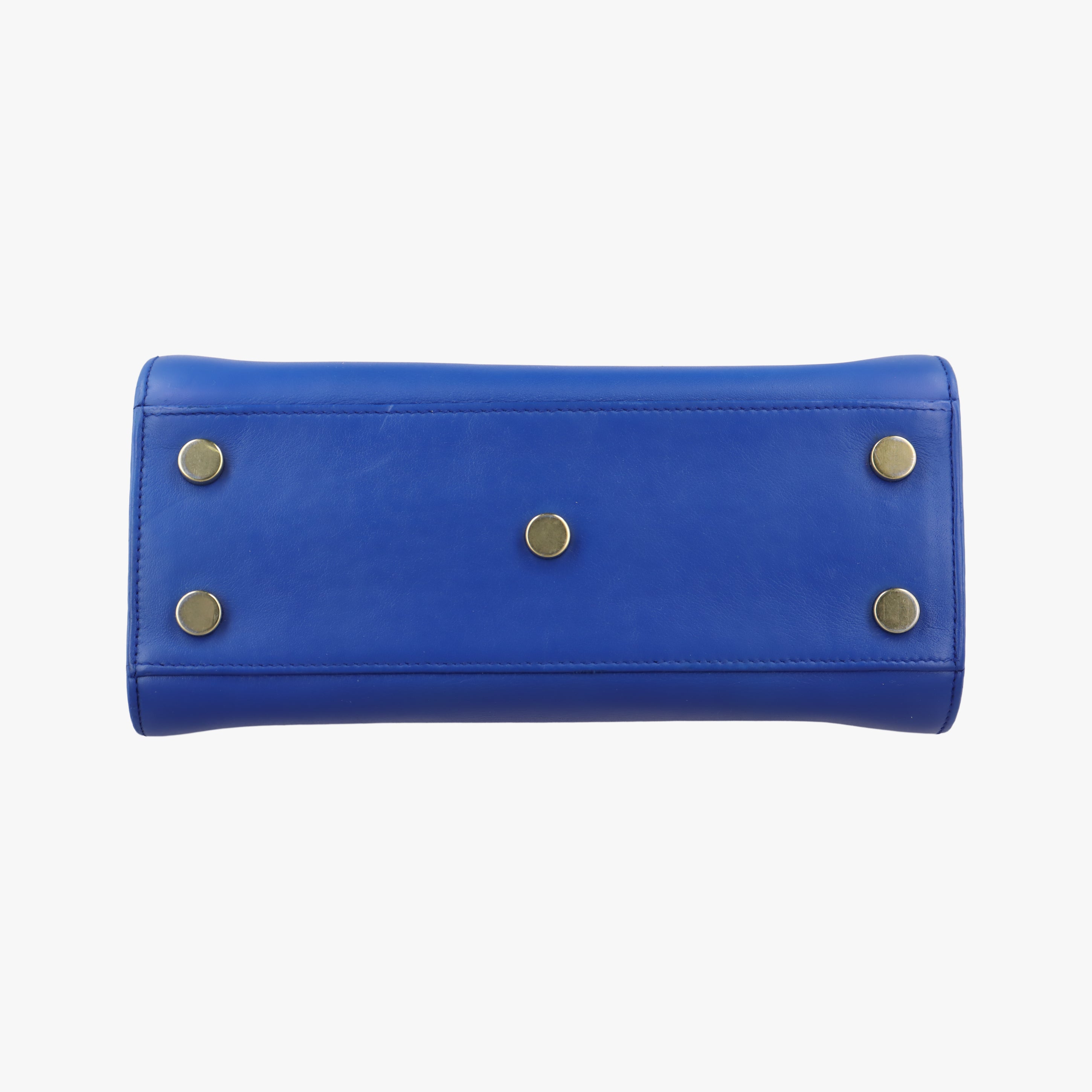 Pre-owned Yves Saint Laurent SAC DE JOUR Blue Leather 340778 shoulderbag | stylenewstar