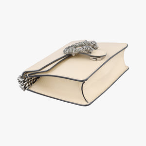 Pre-owned Gucci Dionysus White Leather 421970 shoulderbag | stylenewstar