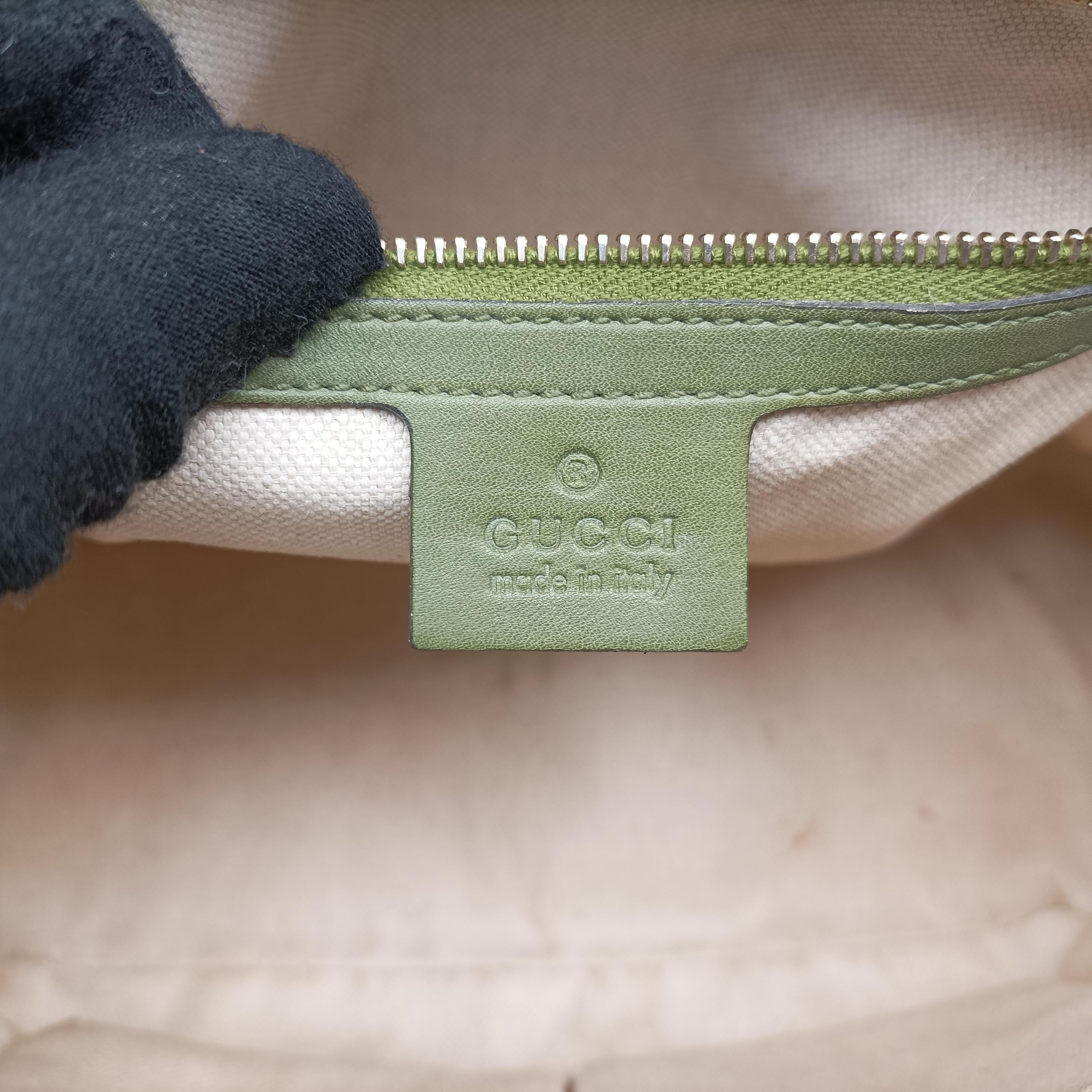 Vintage Gucci Microguccissima Green Leather 309617 handbag | stylenewstar