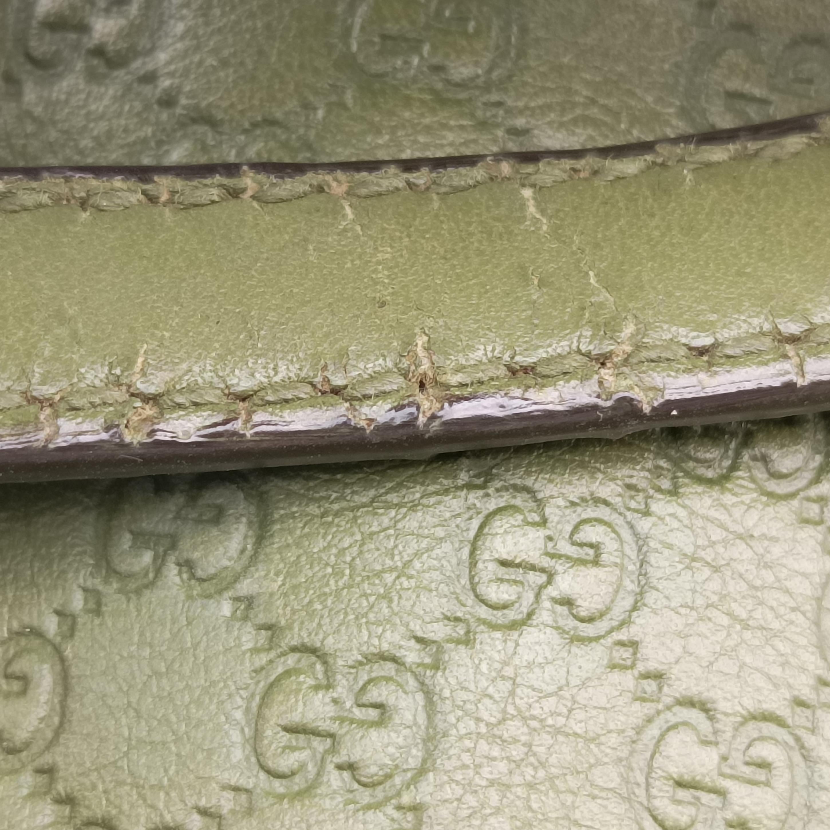 Vintage Gucci Microguccissima Green Leather 309617 handbag | stylenewstar