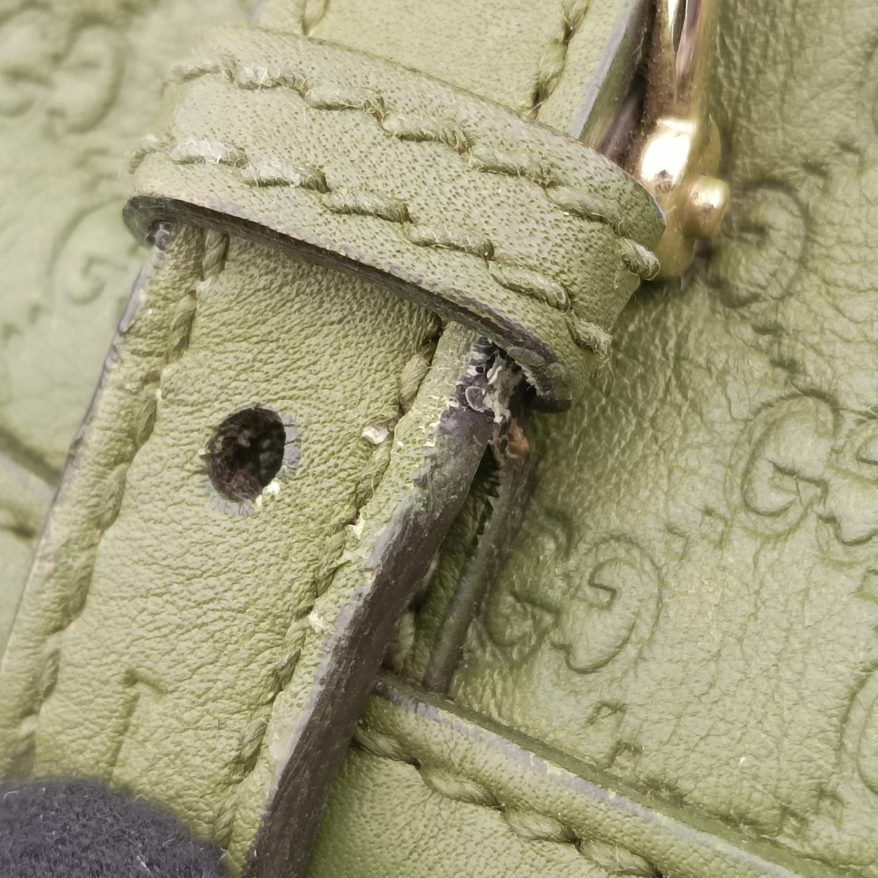 Vintage Gucci Microguccissima Green Leather 309617 handbag | stylenewstar