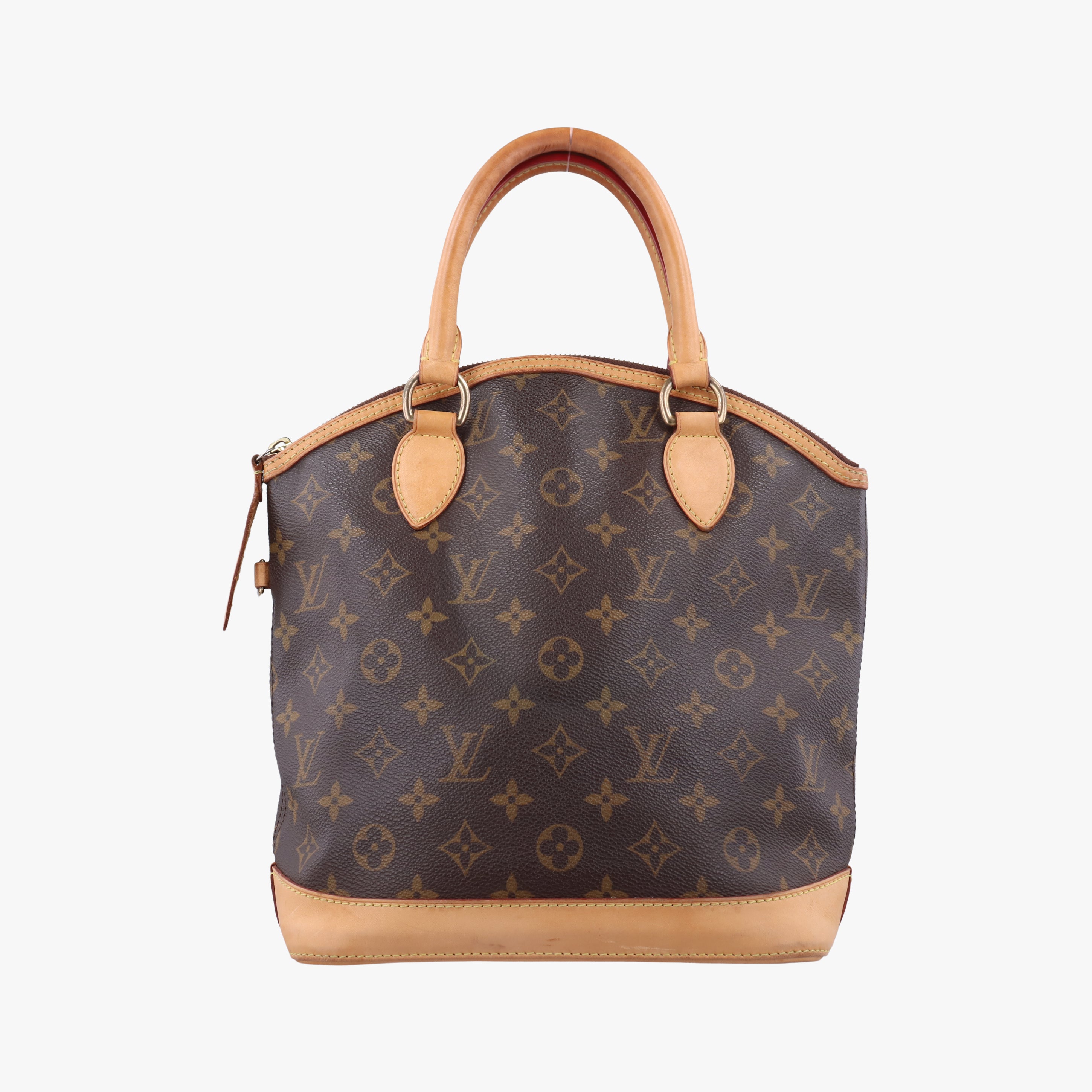 Pre-owned Louis Vuitton LOCKIT Brown Monogram Canvas M40102 handbag | stylenewstar