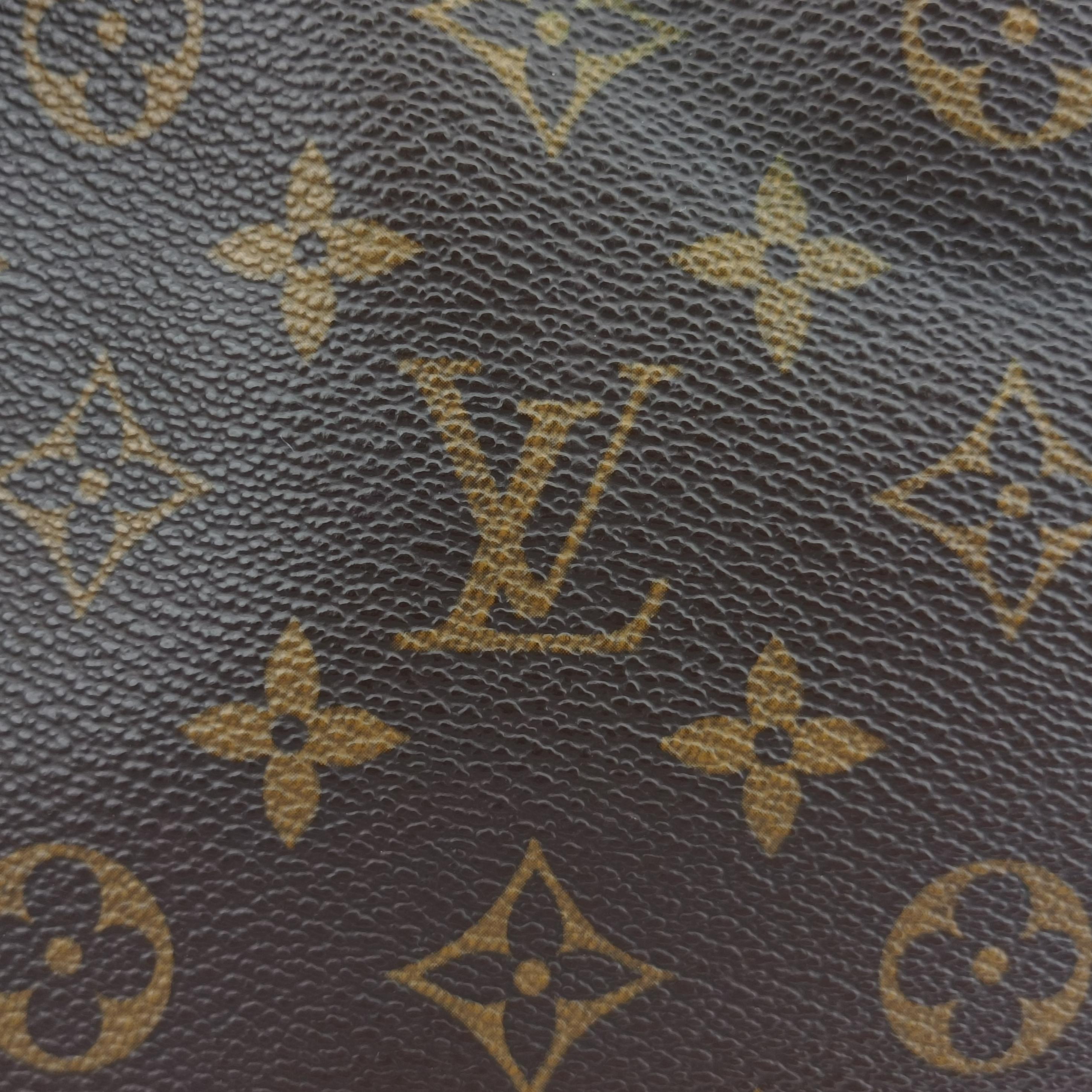Pre-owned Louis Vuitton LOCKIT Brown Monogram Canvas M40102 handbag | stylenewstar