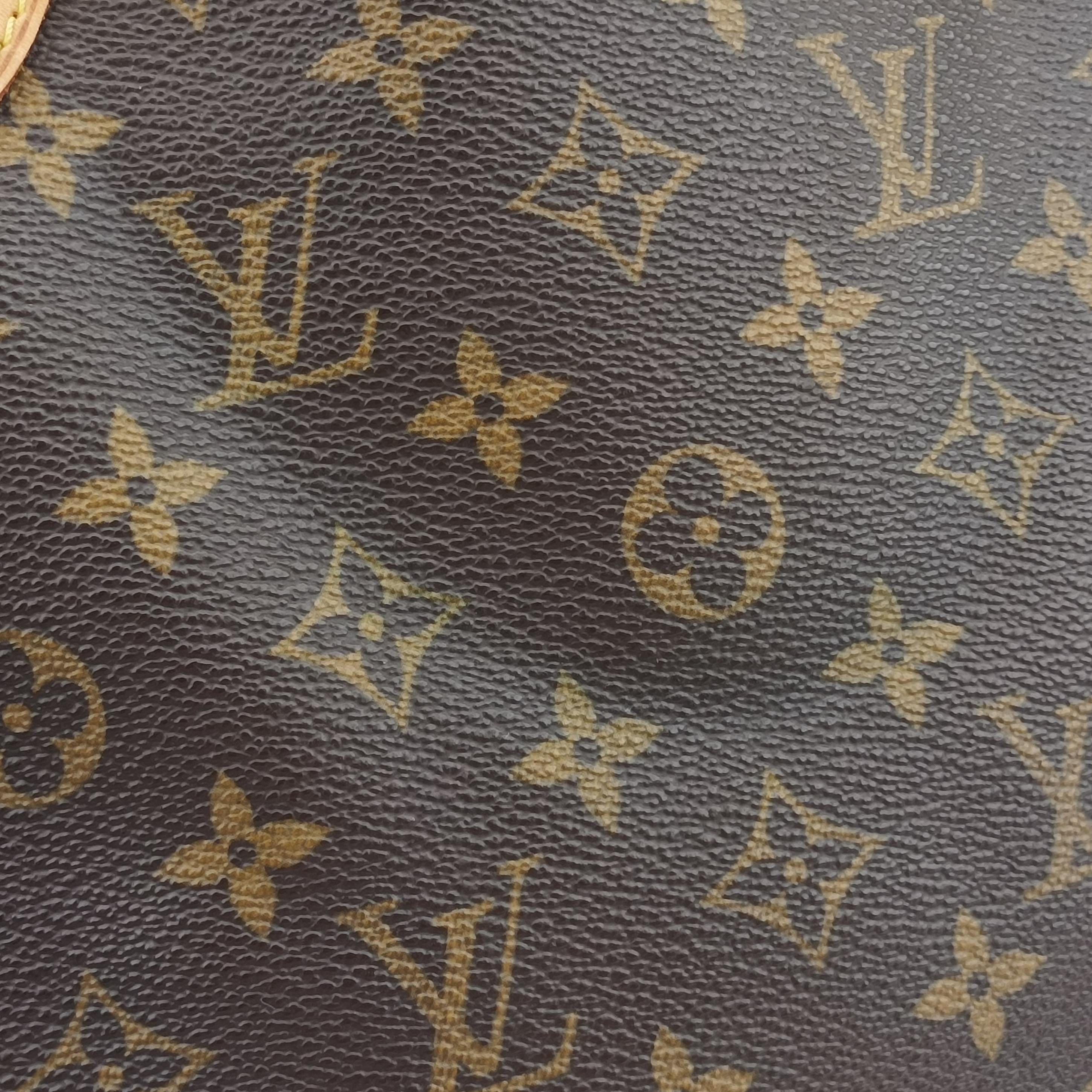 Pre-owned Louis Vuitton LOCKIT Brown Monogram Canvas M40102 handbag | stylenewstar