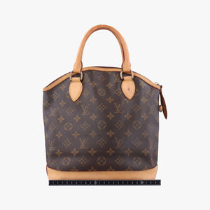 Pre-owned Louis Vuitton LOCKIT Brown Monogram Canvas M40102 handbag | stylenewstar