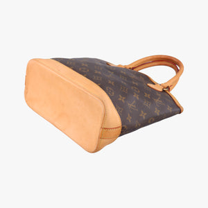 Pre-owned Louis Vuitton LOCKIT Brown Monogram Canvas M40102 handbag | stylenewstar