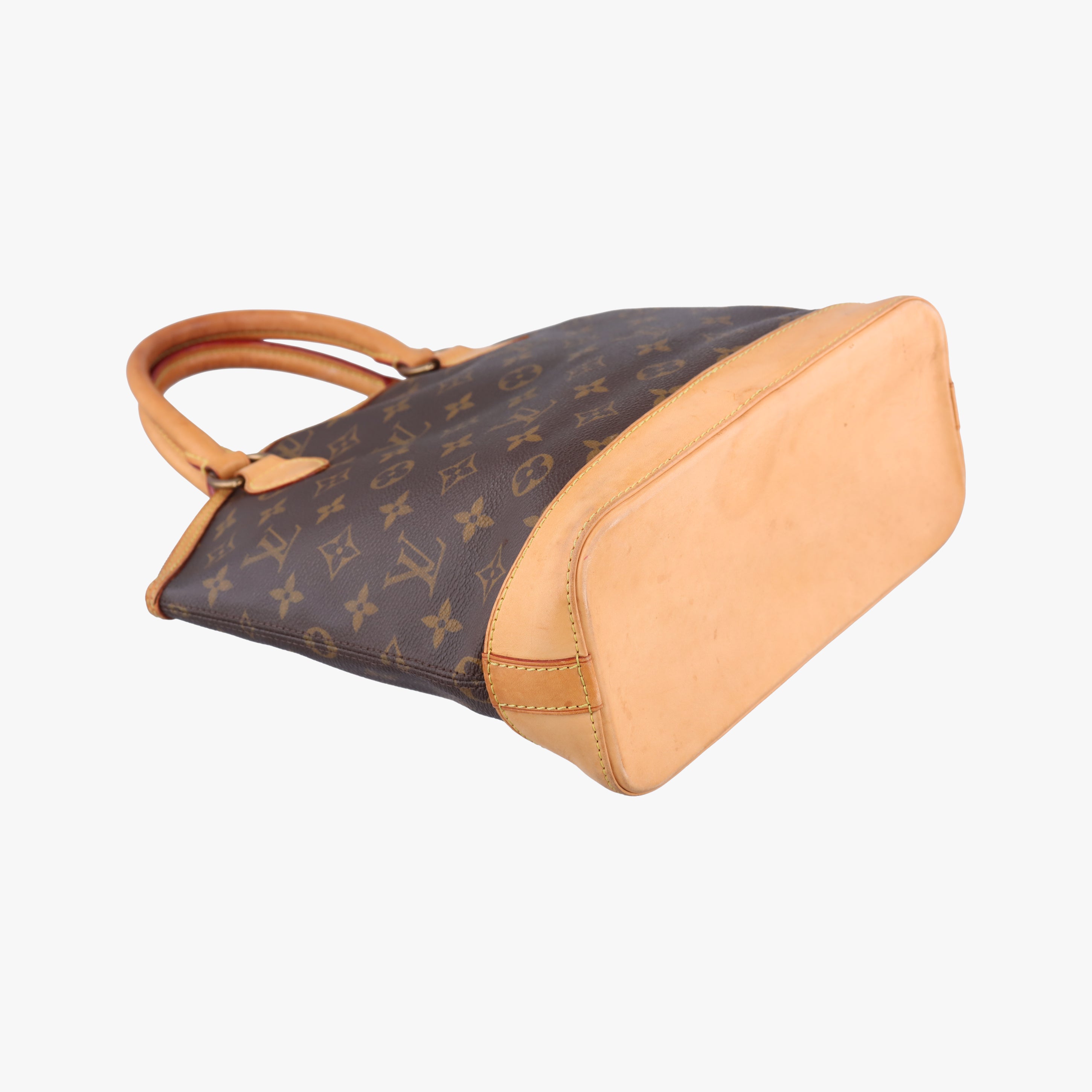 Pre-owned Louis Vuitton LOCKIT Brown Monogram Canvas M40102 handbag | stylenewstar