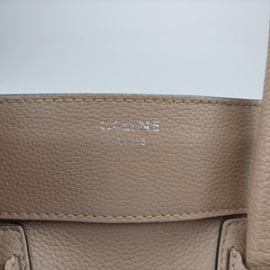 Secondhand Celine luggage mini shopper Beige leather  handbag | stylenewstar