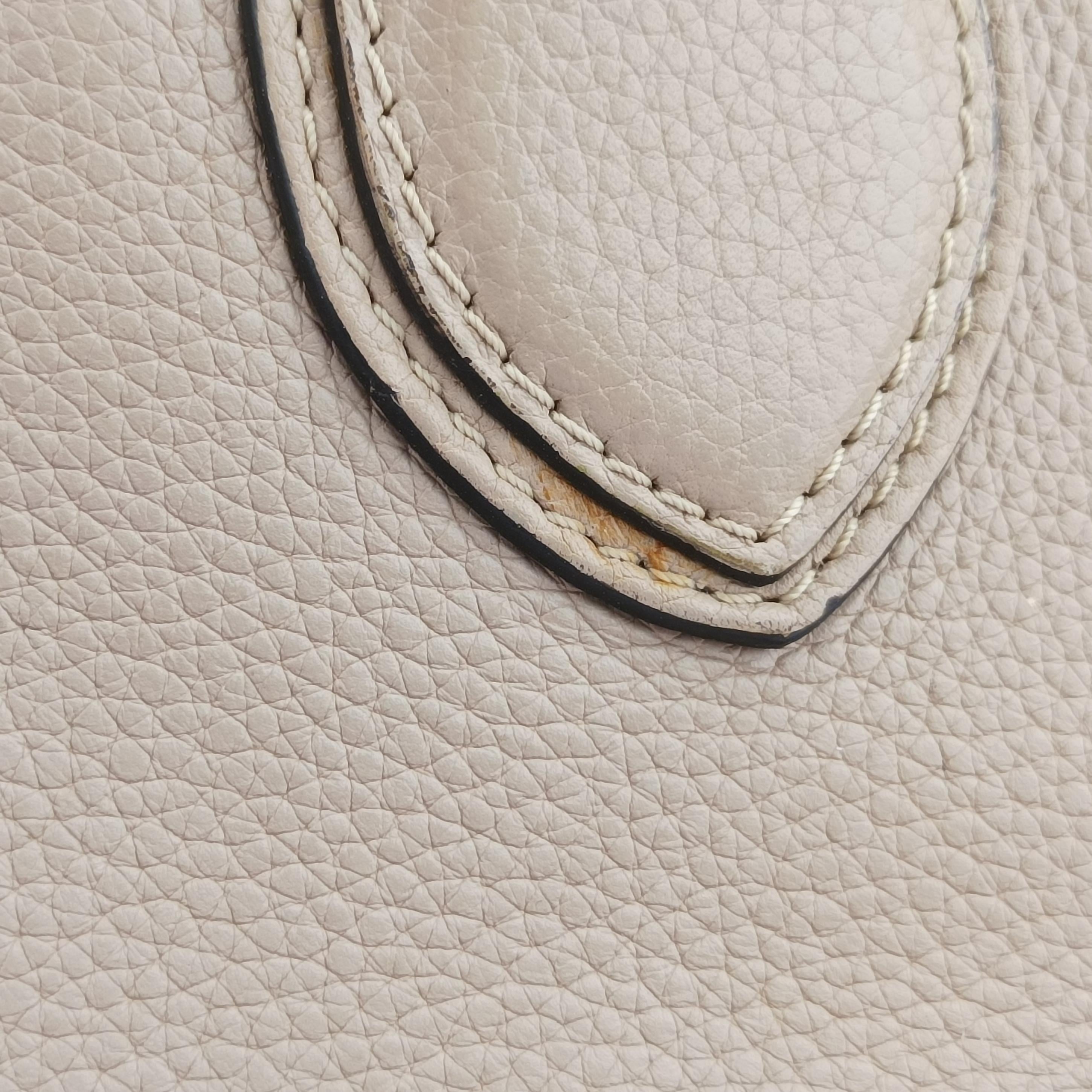 Secondhand Celine luggage mini shopper Beige leather  handbag | stylenewstar