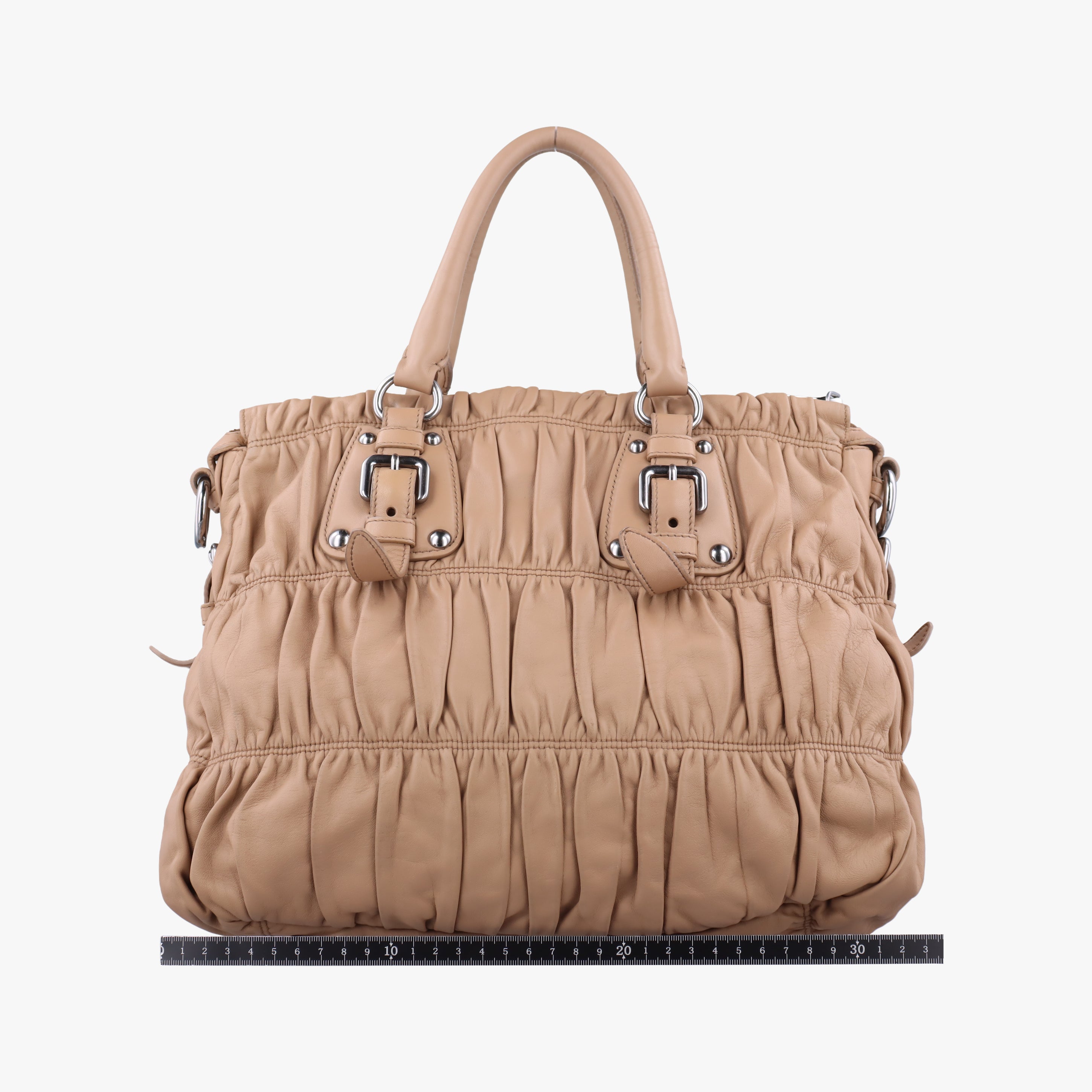 Secondhand Prada Gaufre Beige lambskin BN1702 shoulderbag | stylenewstar