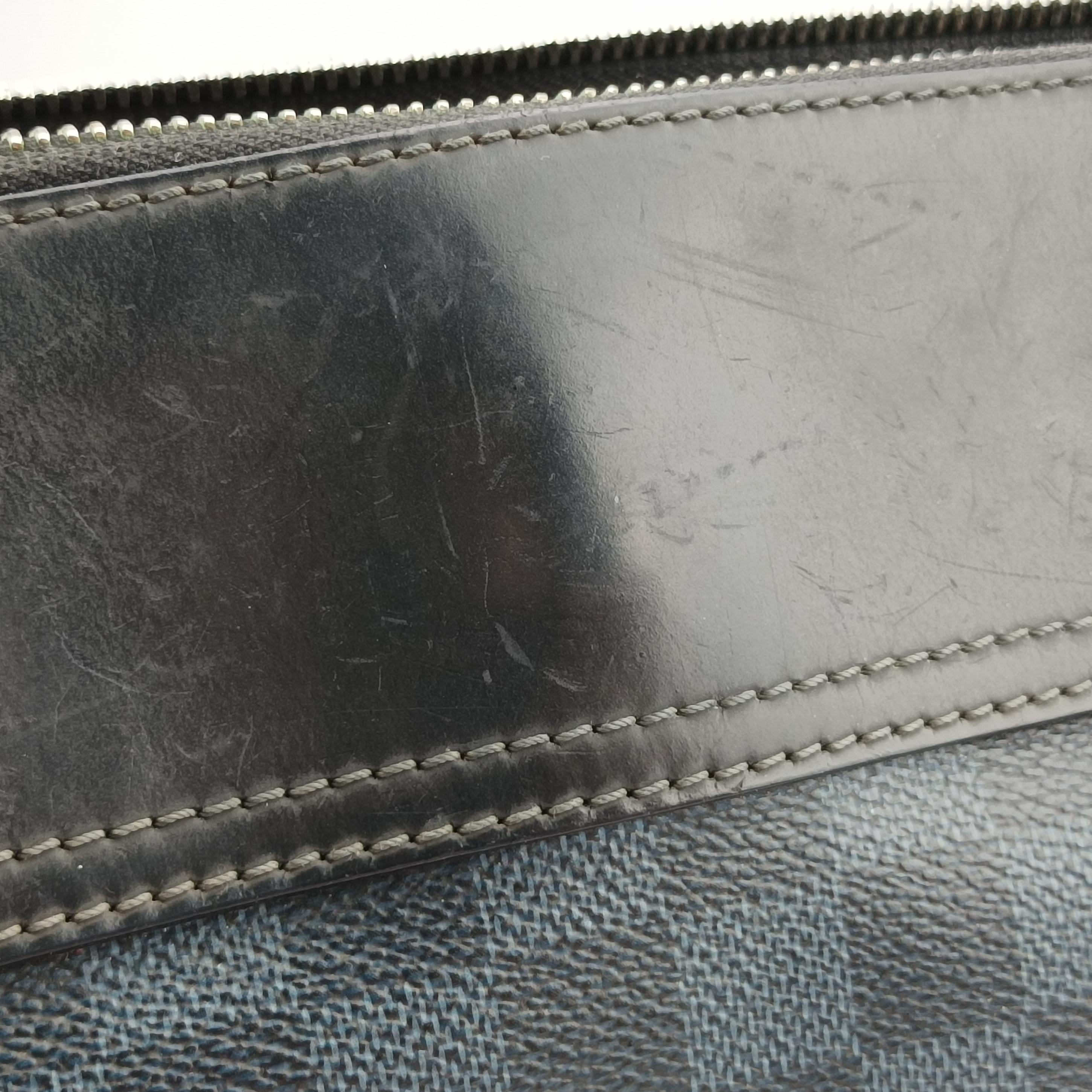 Pre-owned Louis Vuitton Messenger Greenwich Navy×Noir Damier Cobalt N41348 shoulderbag | stylenewstar