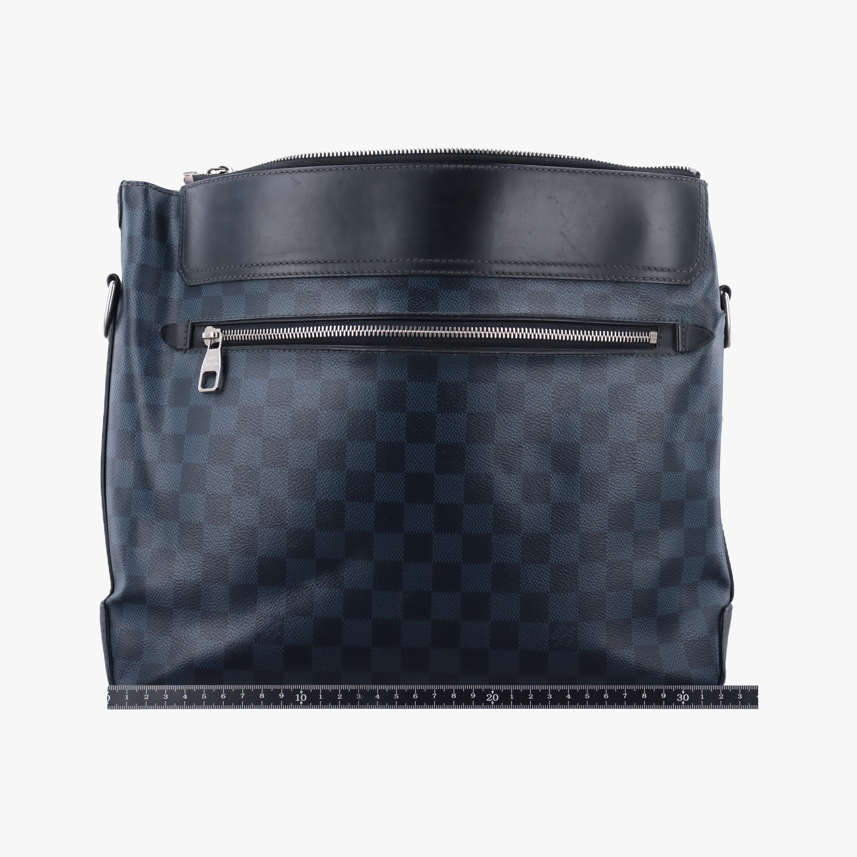 Pre-owned Louis Vuitton Messenger Greenwich Navy×Noir Damier Cobalt N41348 shoulderbag | stylenewstar