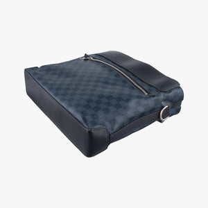 Pre-owned Louis Vuitton Messenger Greenwich Navy×Noir Damier Cobalt N41348 shoulderbag | stylenewstar