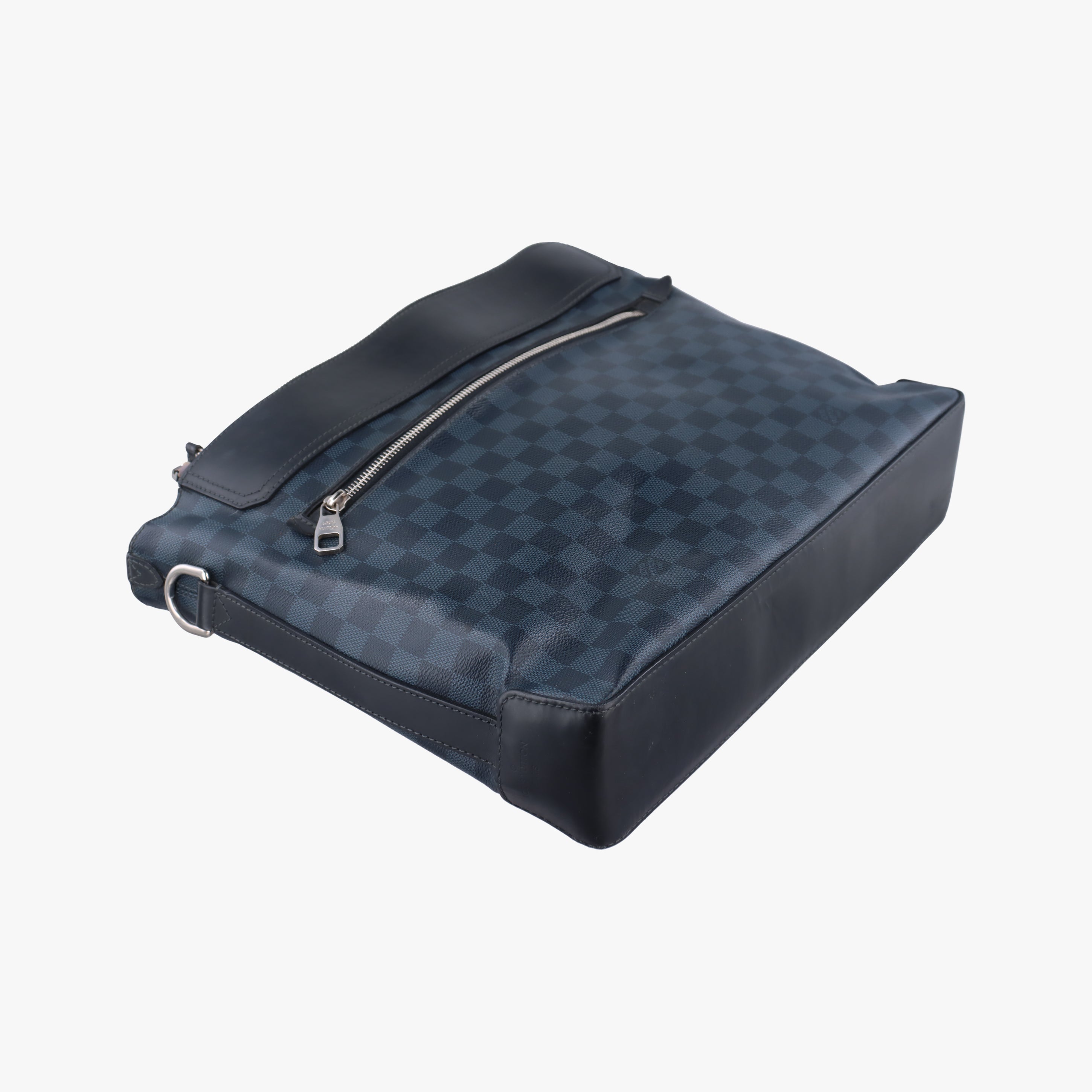 Pre-owned Louis Vuitton Messenger Greenwich Navy×Noir Damier Cobalt N41348 shoulderbag | stylenewstar