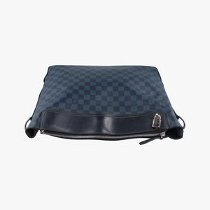 Pre-owned Louis Vuitton Messenger Greenwich Navy×Noir Damier Cobalt N41348 shoulderbag | stylenewstar