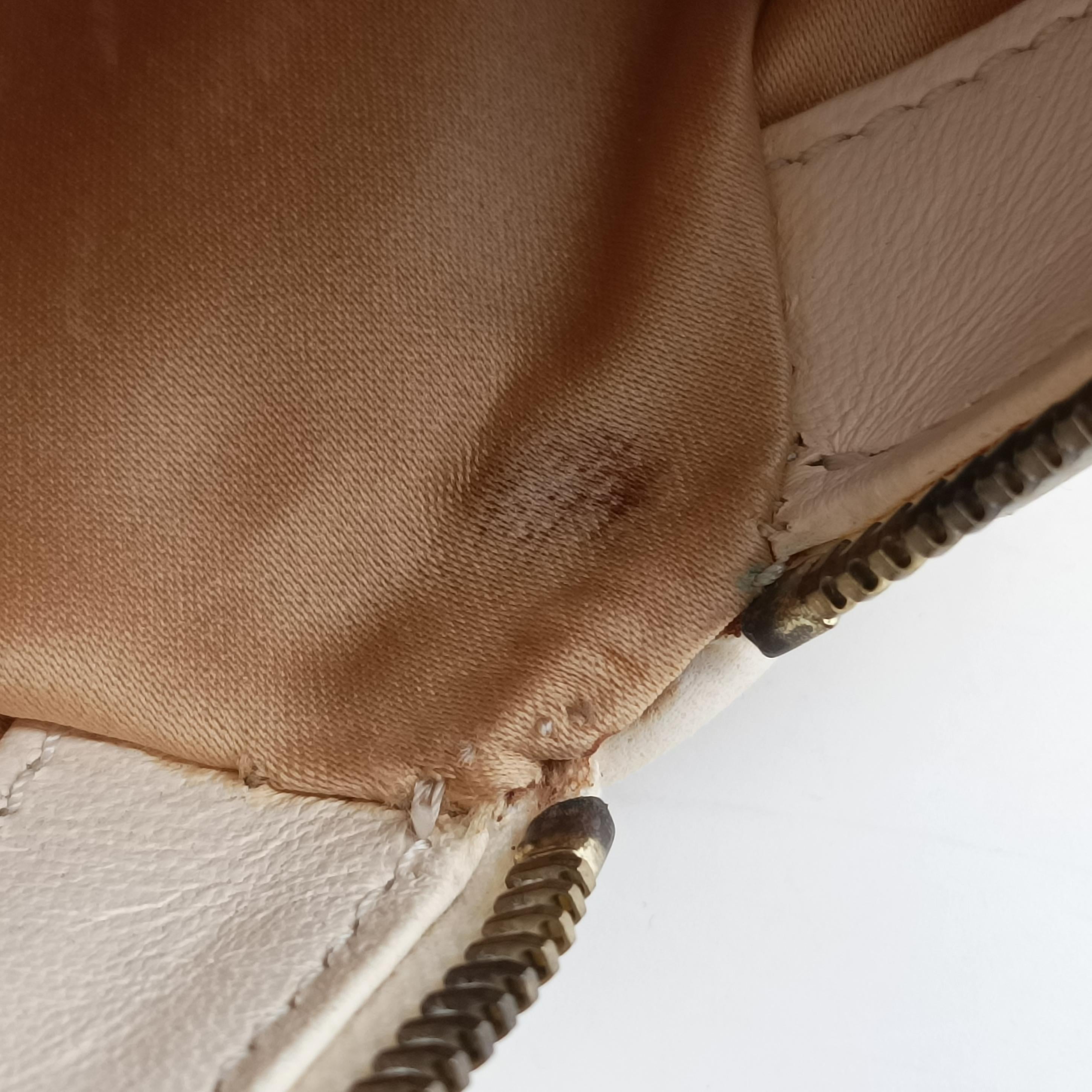 Secondhand VERSACE Couture Snap White leather  handbag | stylenewstar