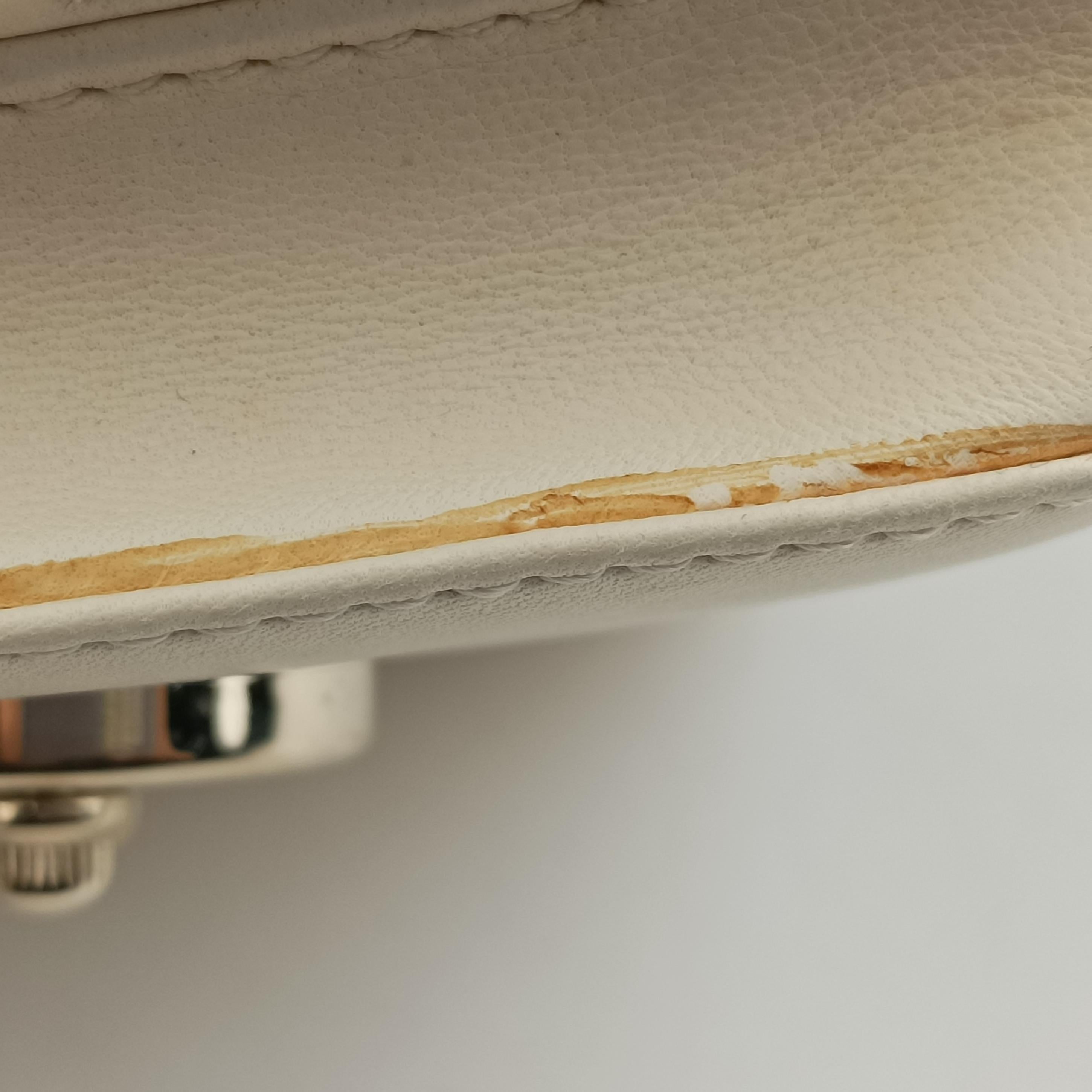 Secondhand VERSACE Couture Snap White leather  handbag | stylenewstar