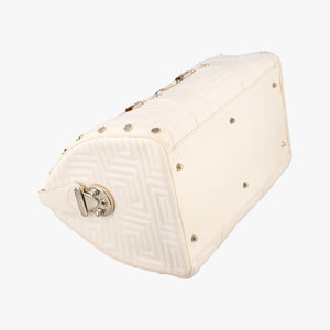 Secondhand VERSACE Couture Snap White leather  handbag | stylenewstar