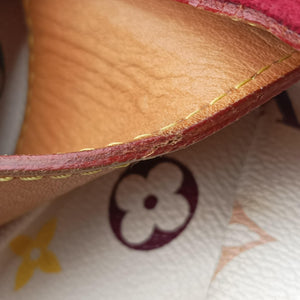 Pre-owned Louis Vuitton URSULA white Monogram Multicolor M40123 handbag | stylenewstar