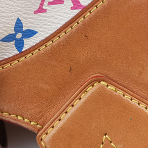 Pre-owned Louis Vuitton URSULA white Monogram Multicolor M40123 handbag | stylenewstar