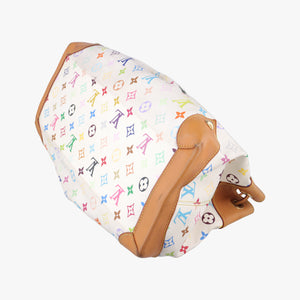 Pre-owned Louis Vuitton URSULA white Monogram Multicolor M40123 handbag | stylenewstar