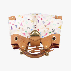 Pre-owned Louis Vuitton URSULA white Monogram Multicolor M40123 handbag | stylenewstar