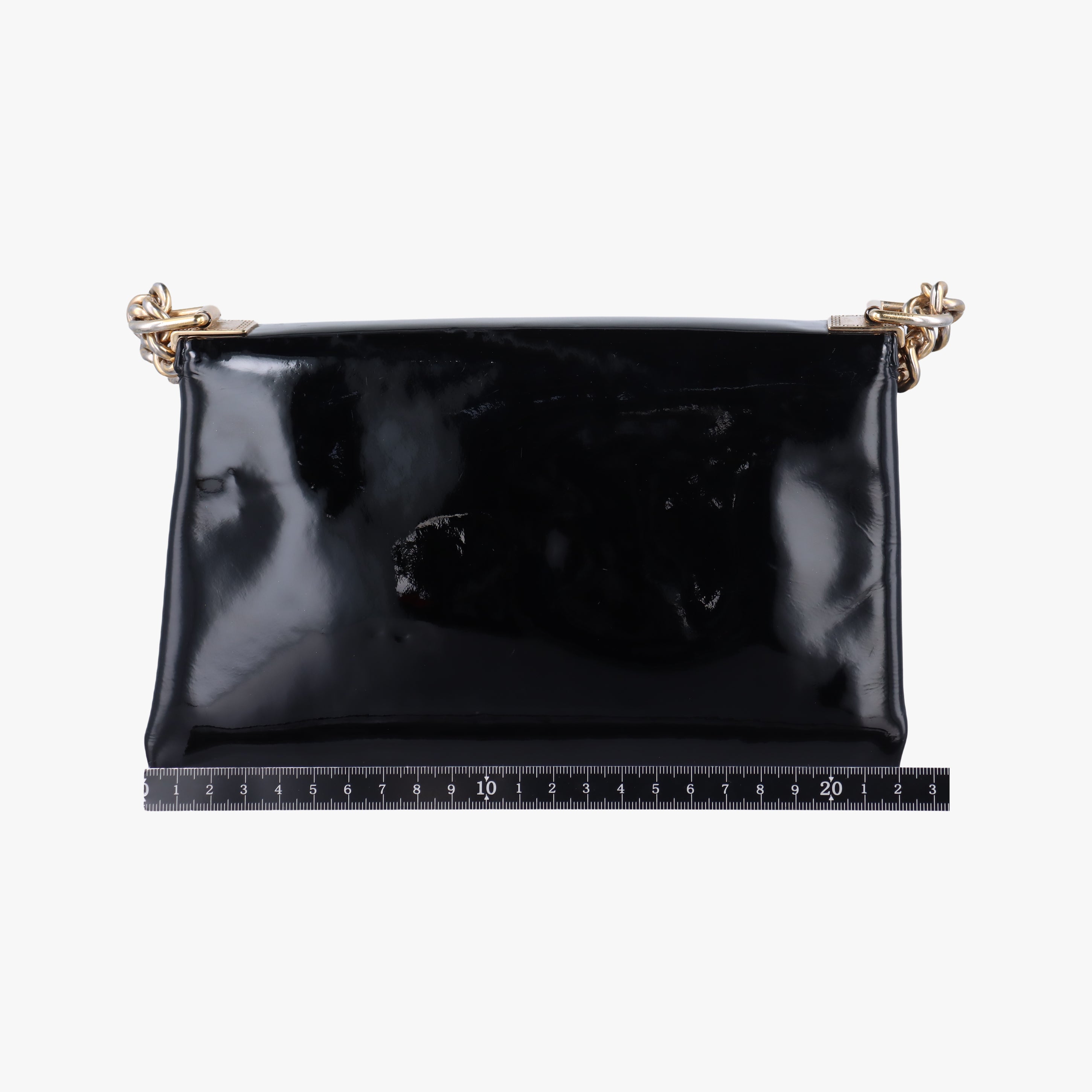 Pre-owned VERSACE La Medusa Black Patent×leather  shoulderbag | stylenewstar