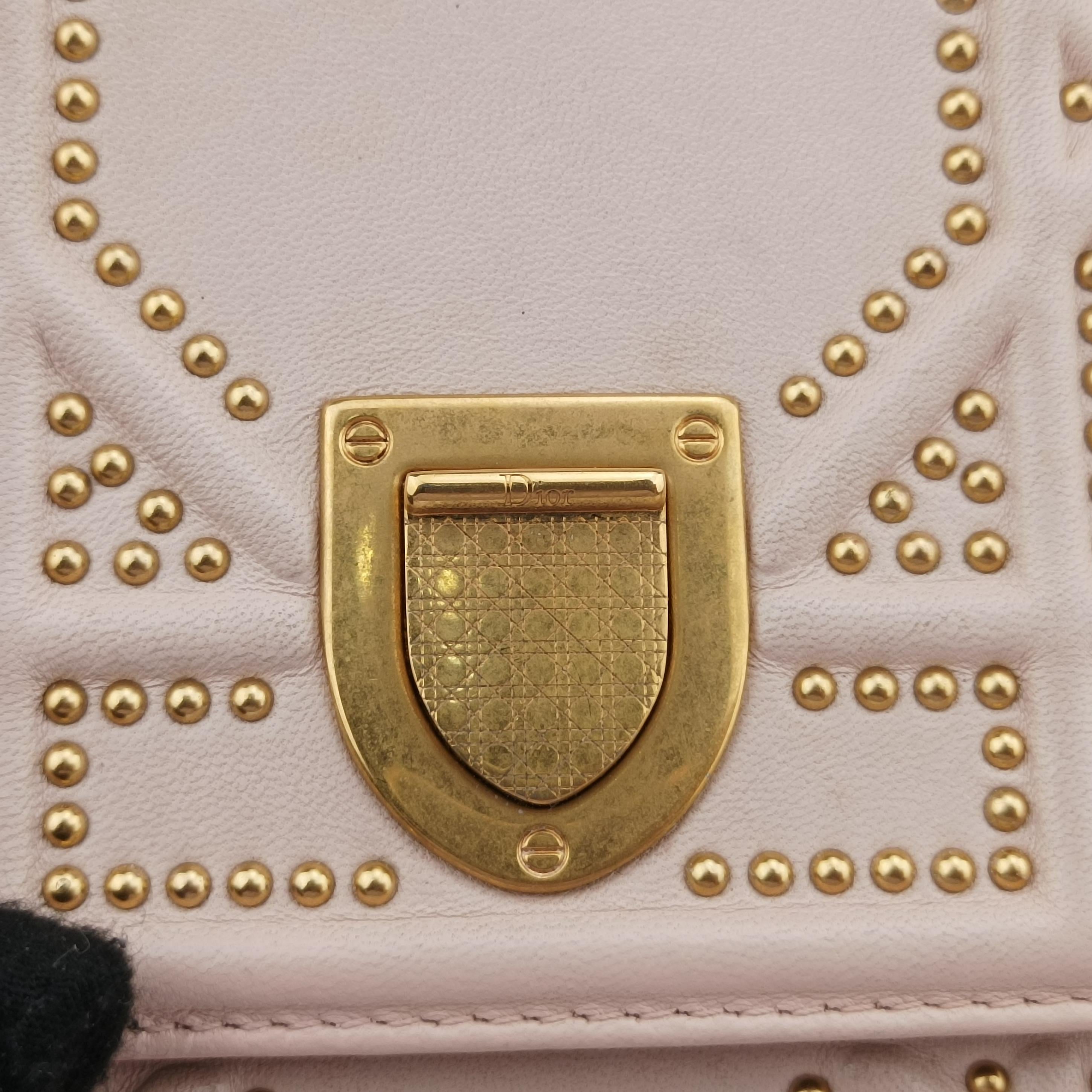Pre-owned Christian Dior Diorama Pink Leather  shoulderbag | stylenewstar
