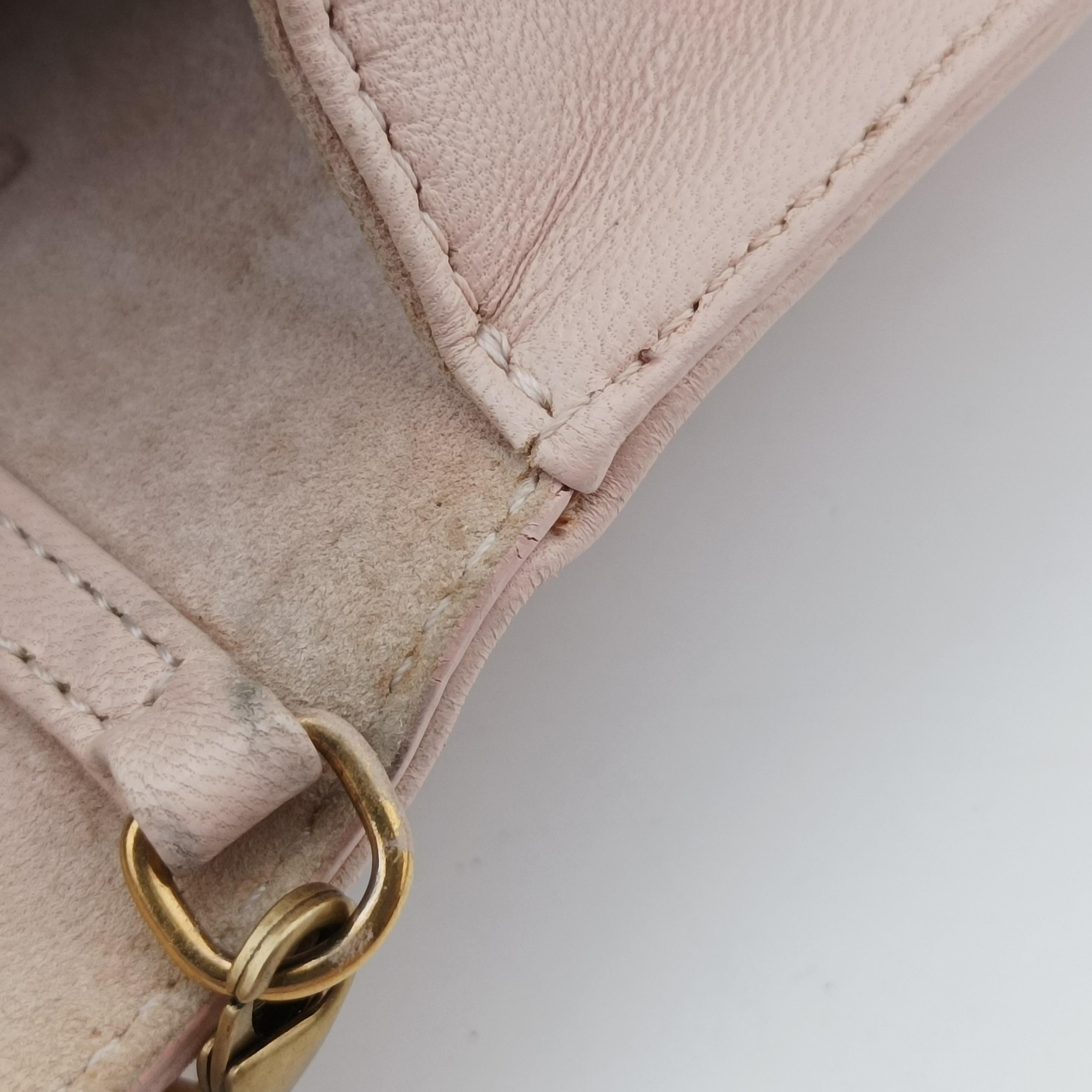 Pre-owned Christian Dior Diorama Pink Leather  shoulderbag | stylenewstar