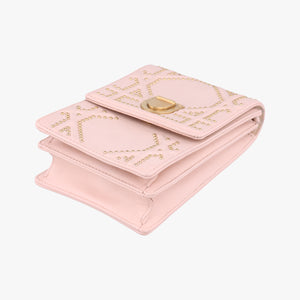 Pre-owned Christian Dior Diorama Pink Leather  shoulderbag | stylenewstar