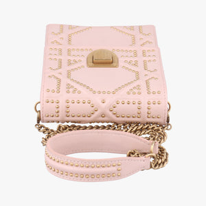 Pre-owned Christian Dior Diorama Pink Leather  shoulderbag | stylenewstar