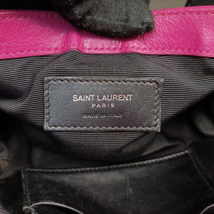 Pre-owned Yves Saint Laurent Baby Chai Rose Leather 399289 shoulderbag | stylenewstar