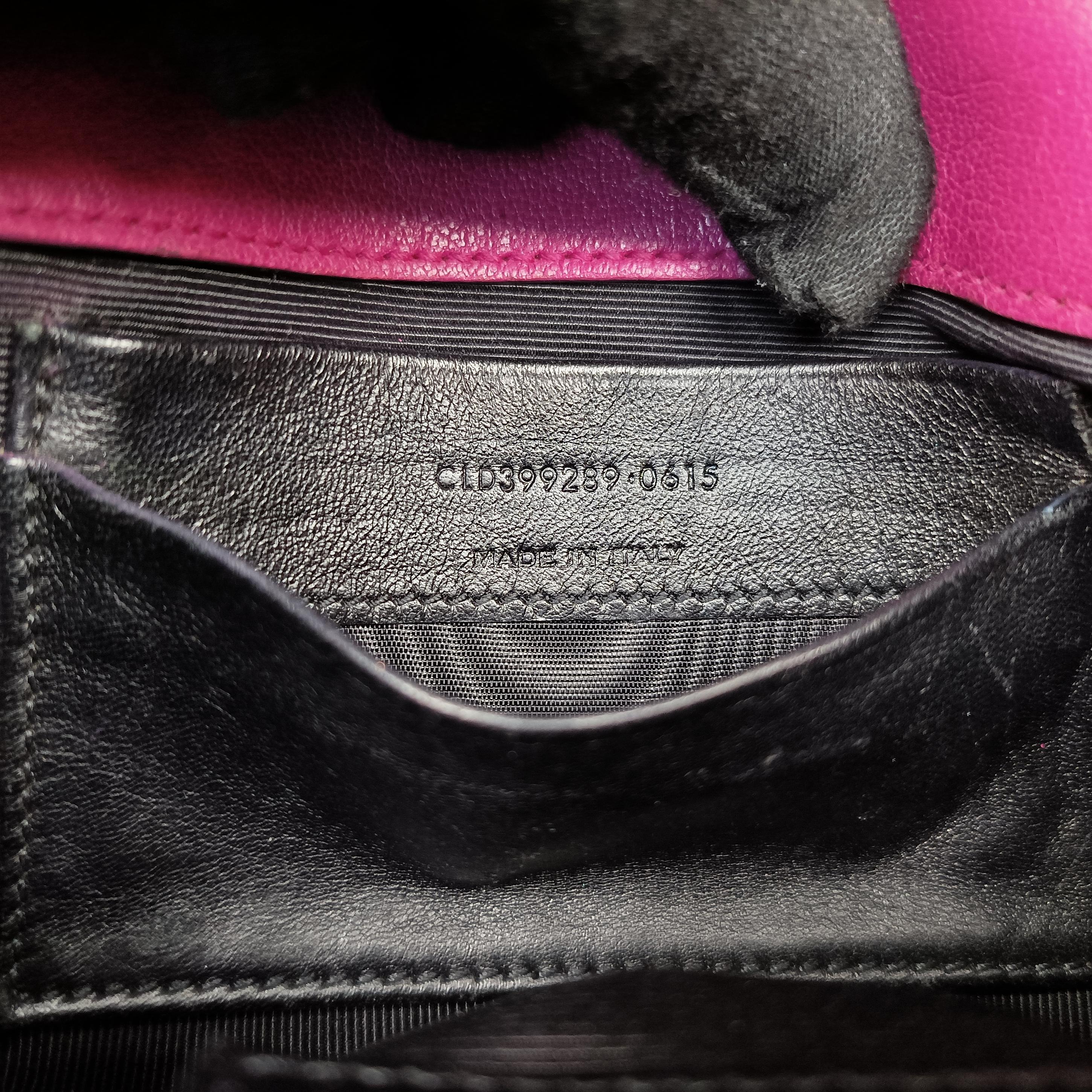 Pre-owned Yves Saint Laurent Baby Chai Rose Leather 399289 shoulderbag | stylenewstar