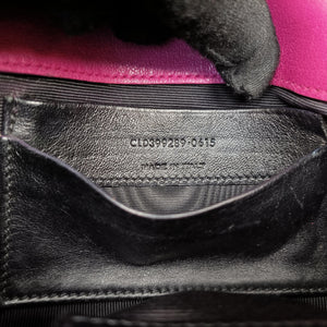 Pre-owned Yves Saint Laurent Baby Chai Rose Leather 399289 shoulderbag | stylenewstar