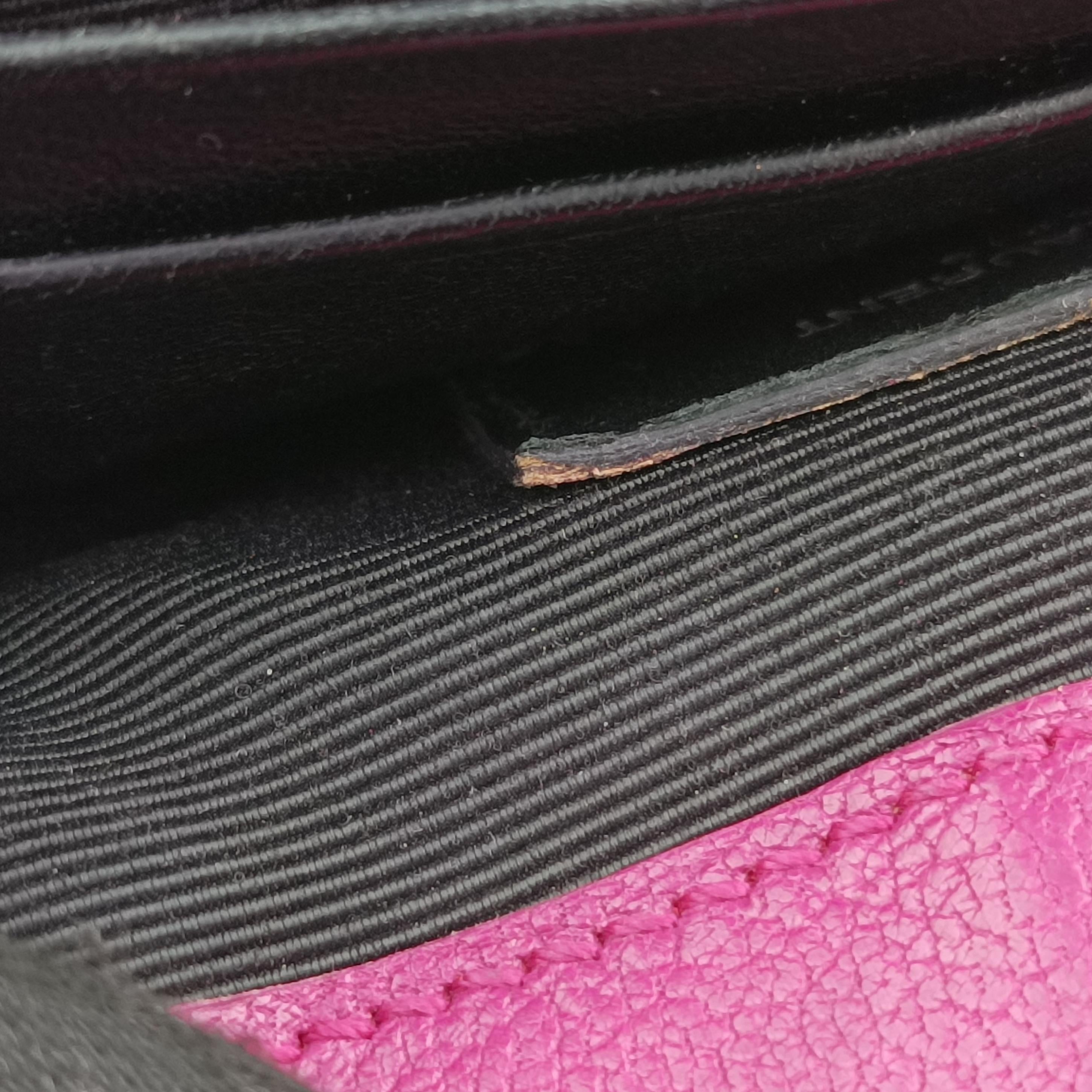 Pre-owned Yves Saint Laurent Baby Chai Rose Leather 399289 shoulderbag | stylenewstar