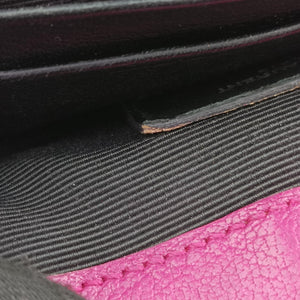 Pre-owned Yves Saint Laurent Baby Chai Rose Leather 399289 shoulderbag | stylenewstar