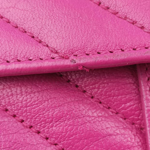 Pre-owned Yves Saint Laurent Baby Chai Rose Leather 399289 shoulderbag | stylenewstar