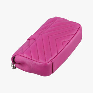 Pre-owned Yves Saint Laurent Baby Chai Rose Leather 399289 shoulderbag | stylenewstar