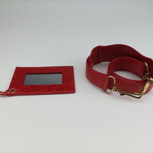 Pre-owned Balenciaga Perforated Polka Dots Kraft Red lambskin  shoulderbag | stylenewstar