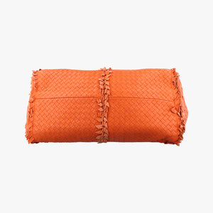 Pre-owned Bottega Veneta Intrecciato Hobo Orange lambskin  shoulderbag | stylenewstar