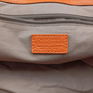 Pre-owned VERSACE Salvatore Ferragamo Orange leather  shoulderbag | stylenewstar