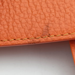 Pre-owned VERSACE Salvatore Ferragamo Orange leather  shoulderbag | stylenewstar