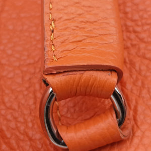 Pre-owned VERSACE Salvatore Ferragamo Orange leather  shoulderbag | stylenewstar