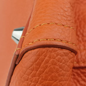 Pre-owned VERSACE Salvatore Ferragamo Orange leather  shoulderbag | stylenewstar