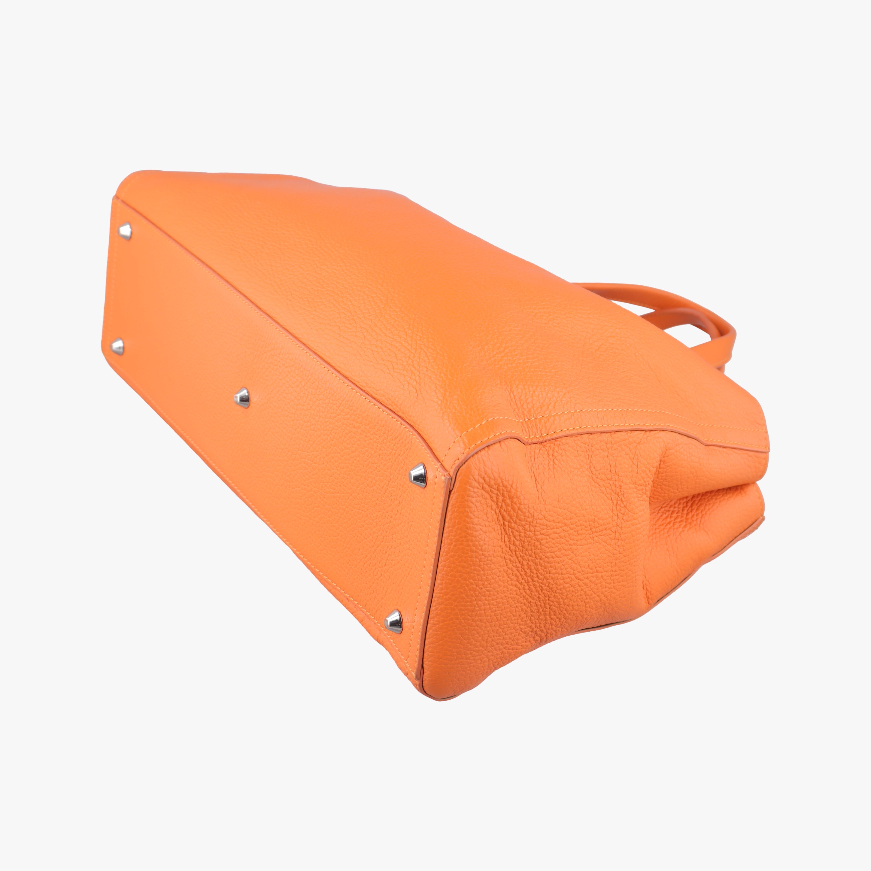 Pre-owned VERSACE Salvatore Ferragamo Orange leather  shoulderbag | stylenewstar