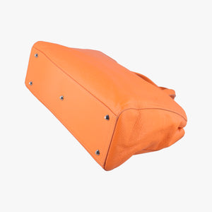 Pre-owned VERSACE Salvatore Ferragamo Orange leather  shoulderbag | stylenewstar