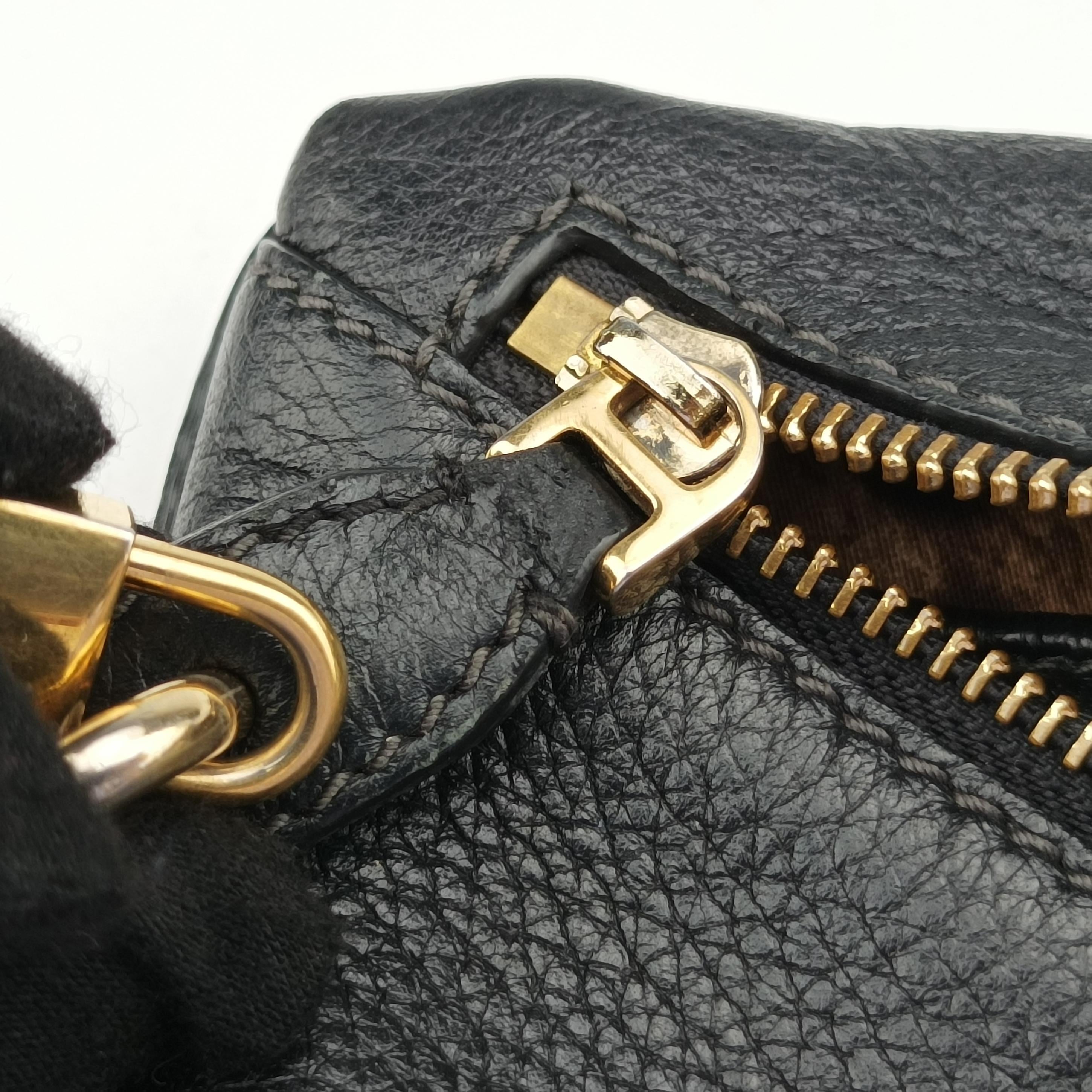 Pre-owned Dolce & Gabbana Bolsa Tiracolo Micol Marrom Black Leather  shoulderbag | stylenewstar