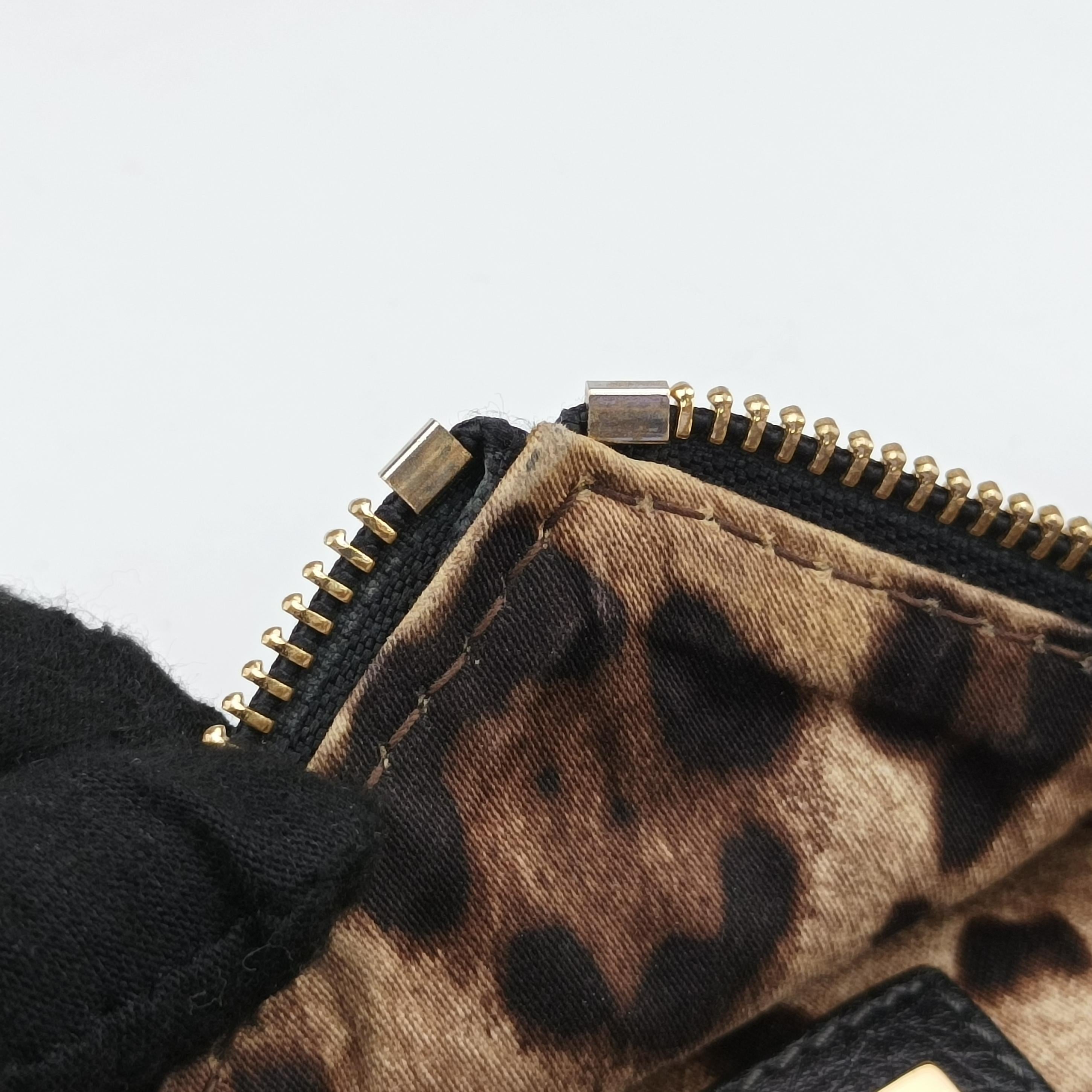 Pre-owned Dolce & Gabbana Bolsa Tiracolo Micol Marrom Black Leather  shoulderbag | stylenewstar